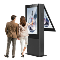 Afficheur numérique interactif extérieur MWE Totem sur pied 43/55/65 pouces Écran tactile Grand écran publicitaire SDK OEM