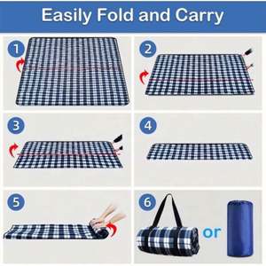 Manta de Playa Impermeable y Resistente a la Arena para Picnic, Senderismo y Camping, Bajo MOQ - Product Image 4