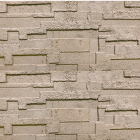 Panneau en fausse pierre polyuréthane léger NEU de style moderne Décoration 3D imperméable pour l'extérieur Conception de grande dalle Excellent revêtement