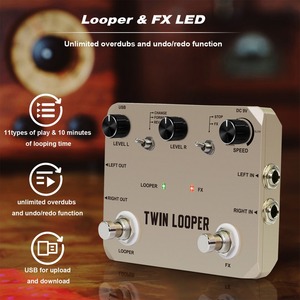 Rowin Guitar Looper Pedal with 2 Footswitch 11 Playback Types 10-Minute Recording 24-Bit Sampling Guitar <strong>Loop</strong> <strong>Station</strong> Pedal - Product Image 6