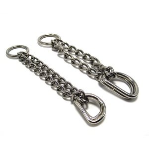 <strong>3</strong>/4 <strong>Inch</strong> Stainless Steel Silver Martingale <strong>Collar</strong> Chain With D Ring for Pet <strong>Collar</strong> - Product Image 4
