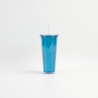 Gobelets isothermes en plastique acrylique à double paroi de 32 oz (1000 ml) avec couvercles et pailles, couleur personnalisable, OEM/ODM disponible
