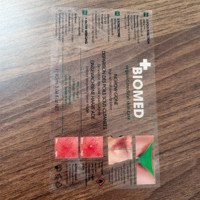 Stiker/label berperekat transparan/bening kustom Tiongkok
