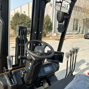 Xe nâng điện ba bánh hạng nặng, động cơ dẫn động kép, tải trọng 2 tấn, lốp đặc, thiết kế nhỏ gọn, cột nâng hai tầng, chiều cao nâng 3-6m - Product Image 6