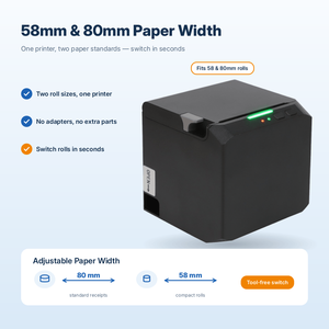 Impresora Térmica de Recibos SPRT SP-POS896 de 80 mm con Diseño Anti-Insectos, Pantalla LED y Papel Térmico en Stock - Product Image 1