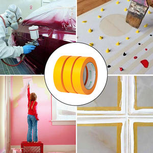 Cinta Adhesiva para Pintores UJANG, Resistente a los Rayos UV por 7 Días, Cinta de Papel Washi Amarilla para Delimitar Líneas Nítidas en Paredes, para Pintar Paredes y Madera - Product Image 4