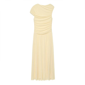 ZATRHMBM Novedades de Verano 2026: Vestido Plisado <span class=keywords><strong>Elegante</strong></span> de Inspiración Vintage, Asimétrico y <span class=keywords><strong>Elegante</strong></span> para Mujer - Product Image 1