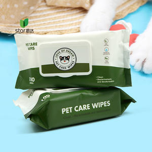 100 pezzi di alta qualità Eco Friendly per cani e gatti salviettine umidificate per animali domestici salviettine umidificate per animali domestici - Product Image 2