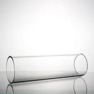 사용자 정의 붕규산 투명 6mm-300mm 직경 로고 가능 젖빛 광택 실린더 유리 튜브