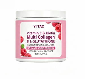 Multi <b>Collagen</b> Powder Vitamin C Biotin L-Glutathione Anti Aging Formula Lighten Spots Dullness Skin Glow 300g - Product Image 1