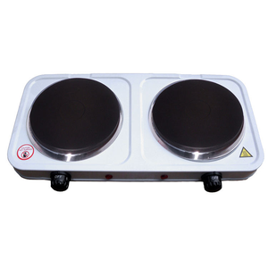 Plaque <span class=keywords><strong>de</strong></span> <span class=keywords><strong>cuisson</strong></span> électrique <span class=keywords><strong>de</strong></span> comptoir 2000W, <span class=keywords><strong>2</strong></span> brûleurs - Product Image 1