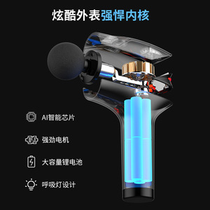 Fascia Gun Muscle Massager 12 Speed Levels Brushless Motor USB Rechargeable Portable Fitness Equipment - Product Image 2