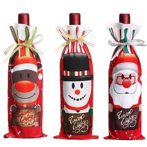 Sac de Noël personnalisé avec logo, style mignon, housse pour bouteille de vin, idéal pour la décoration de la maison - Vente chaude - Product Image 2