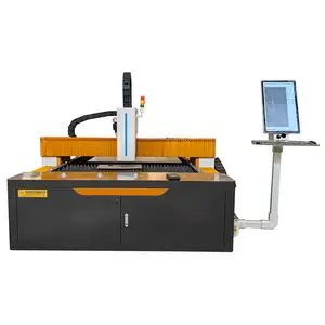 Mesin pemotong laser serat 12mm, mesin pemotong laser serat logam 3015 lembar tabung aluminium untuk memotong 12mm