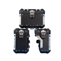 Nouveau Tuerle Suzuki V-Strom800De boîte latérale à trois boîtes boîte de queue barre de protection pièces de rechange en alliage d'aluminium 45L 1 an de garantie