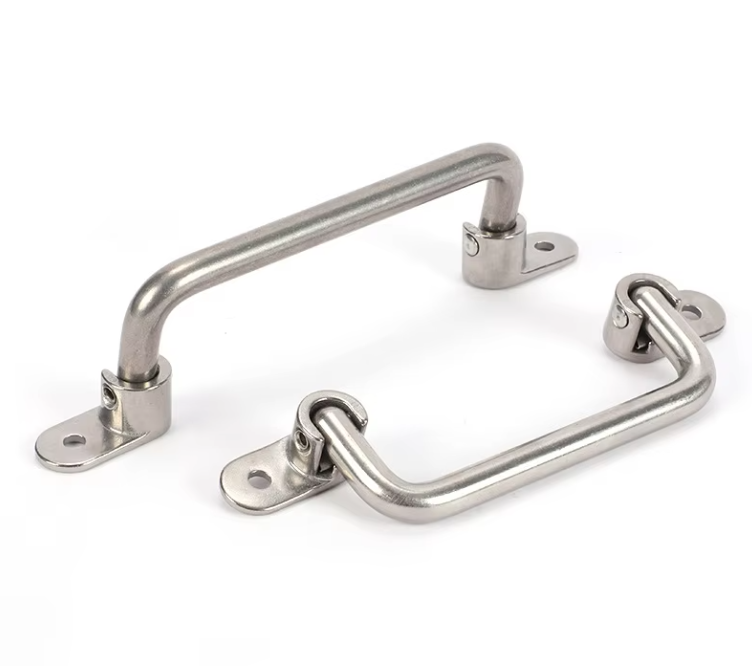 Chrome Folding Handle Stainless Steel Durable High Load Bearing Heat Resistant Folding Handle