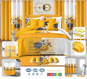 Juego de Sábanas de 30 Piezas, Juego de Ropa de <span class=keywords><strong>Cama</strong></span> con Edredón y <span class=keywords><strong>Cortinas</strong></span> a Juego, Tamaño King - Product Image 5