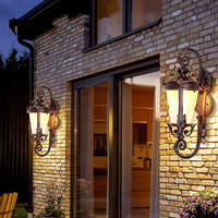 Lampe murale de jardin au design vintage, Style européen, pour l'extérieur, l'intérieur, l'hôtel, la station, la lanterne extérieure
