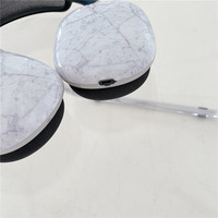 Matériau souple peint en marbre, housse de protection anti-poussière et anti-chute pour airpods pro max