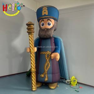 Ballon gonflable humain extérieur, modèle de vieil homme gonflable personnalisé, dessins d'art de bande dessinée pour la publicité - Product Image 1