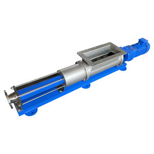 Bomba de tornillo tipo G con tolva de alimentación de 120 mm, motor eléctrico trifásico de acero inoxidable, elevación alta, transporte de materiales no fluidos - Product Image 1