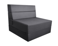 Canapé-lit convertible en forme de L en tissu moderne avec mousse haute densité, idéal pour chambre, hôtel, salle à manger, salon