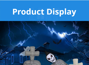 Decoración Gigante Luminosa Impermeable y Resistente al Viento para Jardín, Patio, Halloween, Suministros Festivos, Bruja Grande, Dinosaurio, Calabaza Inflable - Product Image 5