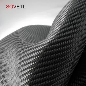 High Temperature Resistant Carbon Fiber Cloth Is Light Weight And High Strength 1K 3K Plain Woven Carbon Fiber Fabric