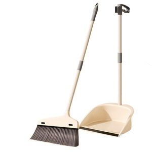 Juego de escoba y recogedor con mango de plástico, recogedor antiadherente, herramienta de limpieza doméstica de fácil limpieza - Product Image 5