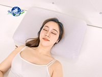 Warm Universe Cool Gewebtes Atmungsaktives Weiches Air-Memory-Schaum-Kissen für Nacken- und Schulterschmerzen, Abnehmbar, Waschbar, Anpassbar