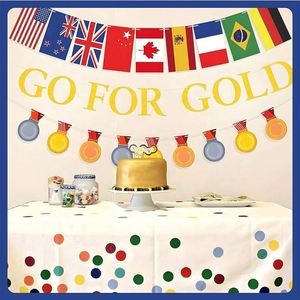 Vente en gros de bannières de décoration personnalisées de haute qualité pour tous les sports du monde entier, drapeau en ficelle 14x21cm - Product Image 4