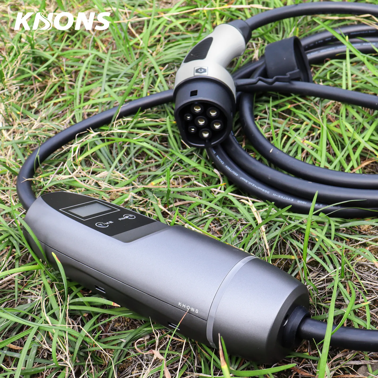 KHONS 32a 16a ev charger level 2 Type 2 or Type 1 plug with 5m cable electric vehicle car charger ev portable charger
