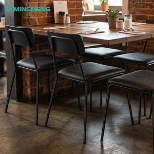 Juego de Muebles de Restaurante Moderno, Cuero PU de Alta Calidad, Tablero de Madera, Colores Opcionales, Juego de Comedor Comercial Duradero - Product Image 5