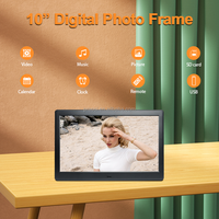Pantalla de marco de fotos Digital de 10 pulgadas barata de fábrica HD IPS LED pantalla LCD 1080P reproducción en bucle de vídeo para soporte de escritorio y para pared