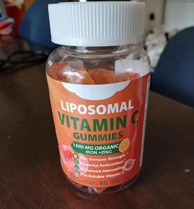 Gommes à mâcher à la <span class=keywords><strong>vitamine</strong></span> <span class=keywords><strong>C</strong></span> <span class=keywords><strong>liposomale</strong></span> pour le fer, le zinc, le citron, l'églantier, extrait biologique, soutien immunitaire, certifié GMP, sans OGM, sans gluten - Product Image 3
