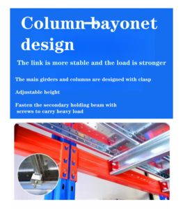 أرفف مخصصة للسطح العلوي من الفولاذ المدلفن على البارد بدون مسامير الاستفادة القصوى من المساحة الداخلية لأرضية الميزانين من الصلب - Product Image 5