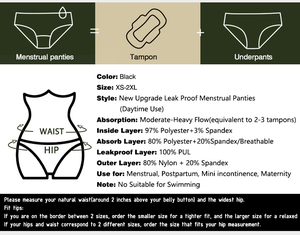 Phụ Nữ Tái Sử Dụng 4 Lớp Thời Gian Panty Không Kiểm Soát Quần Lót Sau Sinh Bơi Thời Gian Kinh Nguyệt Quần Lót Đồ Lót - Product Image 5