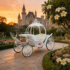 Carroza de Lujo Estilo Cenicienta, Carroza Vintage Tirada por Caballos para Recorridos Turísticos, Desfiles y Eventos Festivos - Product Image 1