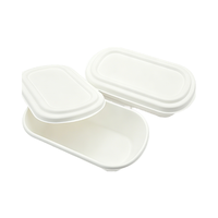 Fabrieks prijs Biologisch afbreekbare wegwerp bagasse takeaway doos Duurzame natuurlijke/witte compartimenten voedselcontainer voor kampeergebruik