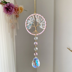 Venta al por mayor cristal suncatcher vida del árbol colgante vida del árbol suncatcher Super artesanía cristal curativo - Product Image 2