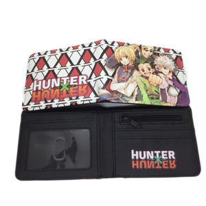 Vente en gros de 500 types de portefeuilles courts en PU avec fermeture éclair pour les fans de dessins animés <span class=keywords><strong>HXH</strong></span> H X H en cadeau, taille 11,5 * 9 cm - Product Image 3
