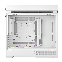 Gabinete para PC Gamer DeepCool CL660-WH Blanco, Torre Media ATX, Doble Cámara, Refrigeración Líquida de 360 mm, Vidrio Templado, Molde Privado, USB Frontal