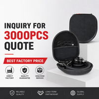 Estuche Rígido Personalizado para Auriculares, con Cierre, Impermeable, de Gran Capacidad, Protector de Auriculares Portátil