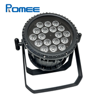 Projecteur LED PAR étanche IP65 18*18W RGBWA + UV 6-en-1 avec effet stroboscopique intégré pour mariages, concerts, événements et scènes en extérieur