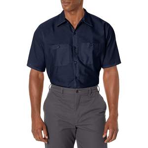 Custom Industrial Sólido Trabajo Camisas Azul Marino SP24 2X-Large 3 Pack - Product Image 5