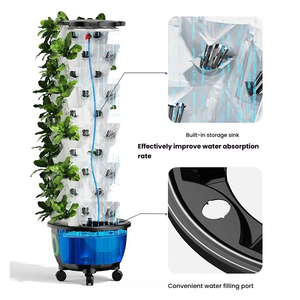 Systèmes de culture aéroponique en tour pour l'agriculture intérieure et extérieure, culture sans sol, culture verticale hydroponique, tour de culture - Product Image 4