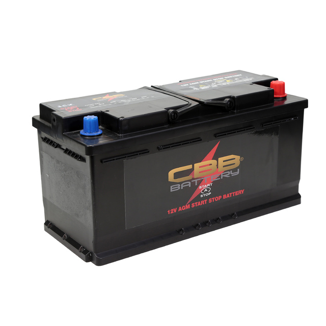 CBB 12V Lead Acid AGM Battery for Vehicle Start-Stop Car VRLA Battery 60AH 80AH 105AH with Longer Life Enhanced Performance