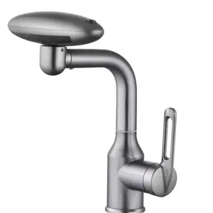 Nuova vasca Upwelling rubinetto in acciaio inox cascata mix rubinetto per bagno 360 universale ruotare 4 modalità di uscita antiruggine