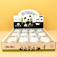 Bola Stres Panda Lembut untuk Anak-anak Mainan Fidget Lembut Bola Stres Mainan Sensorik Autisme Bola Adonan Lembut Bola Remas