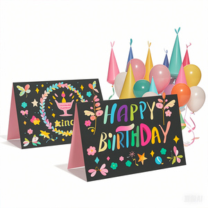 FF1896 varietà assortita Custom buon compleanno alla rinfusa biglietti d'auguri con buste - Product Image 5